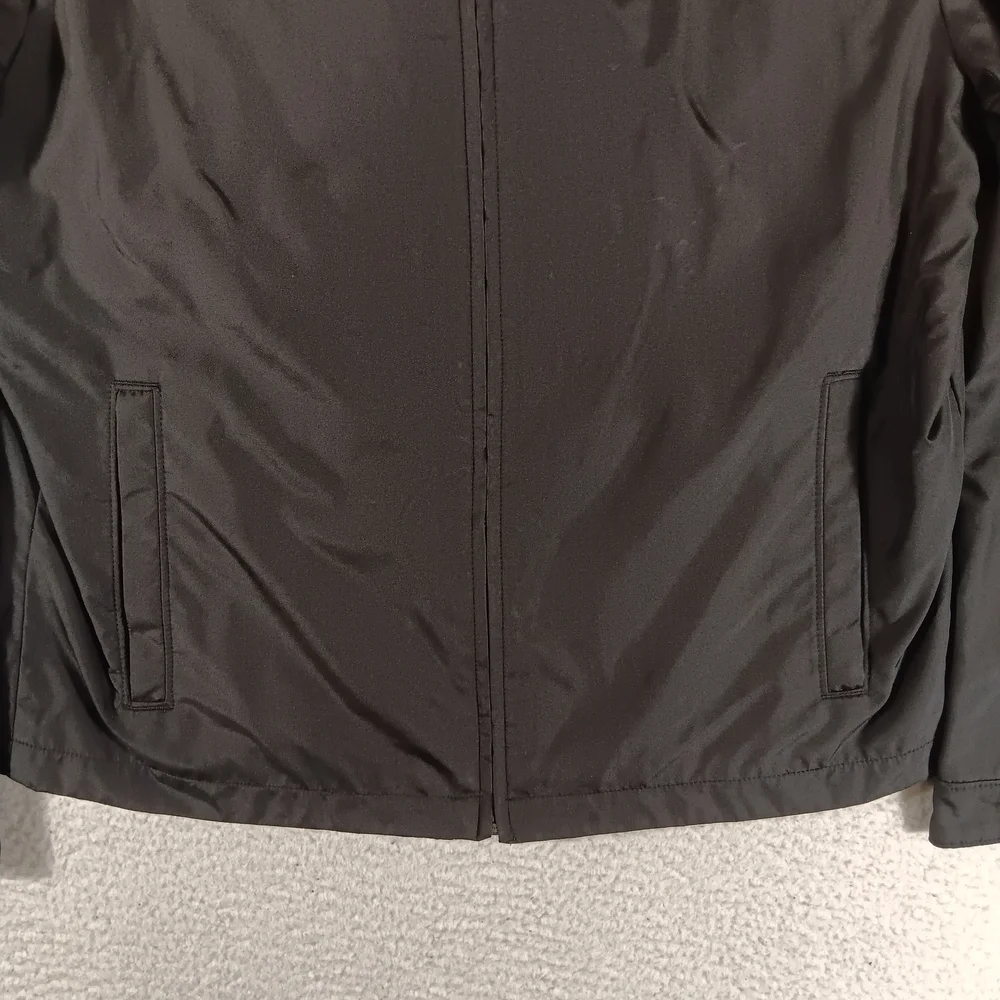Banana Republic Jacket Mens Medium Black Harrington Bomber Performance Golf
